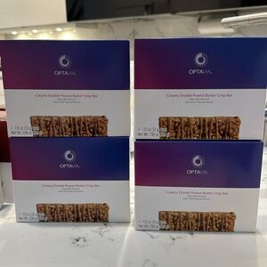 4 boxes Optavia Peanut Butter bars: new unopened